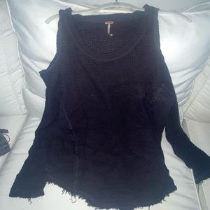 Free people open shoulder sweater
